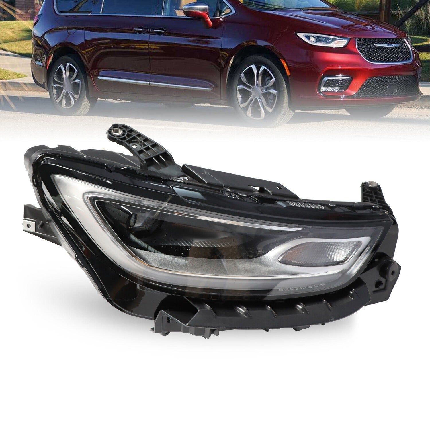 LED Headlight Right Front Headlamp for Chrysler Pacifica 2021-2023 68428558AC