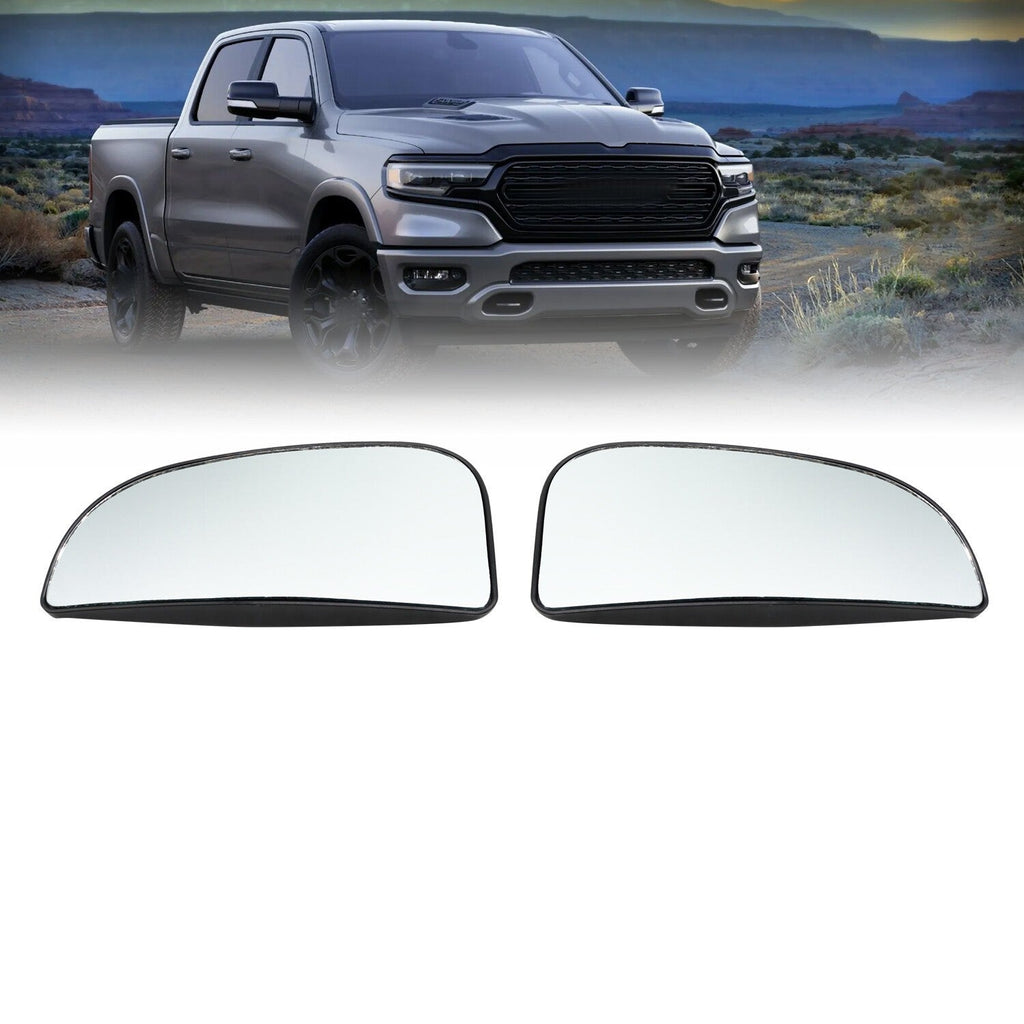 Left & Right Tow Mirror Spotter Lower Glass for Dodge Ram 1500 2500 3500 2010-20