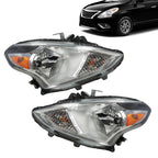 2015-2019 Nissan Versa Headlights Left Driver & Right Passenger Pair