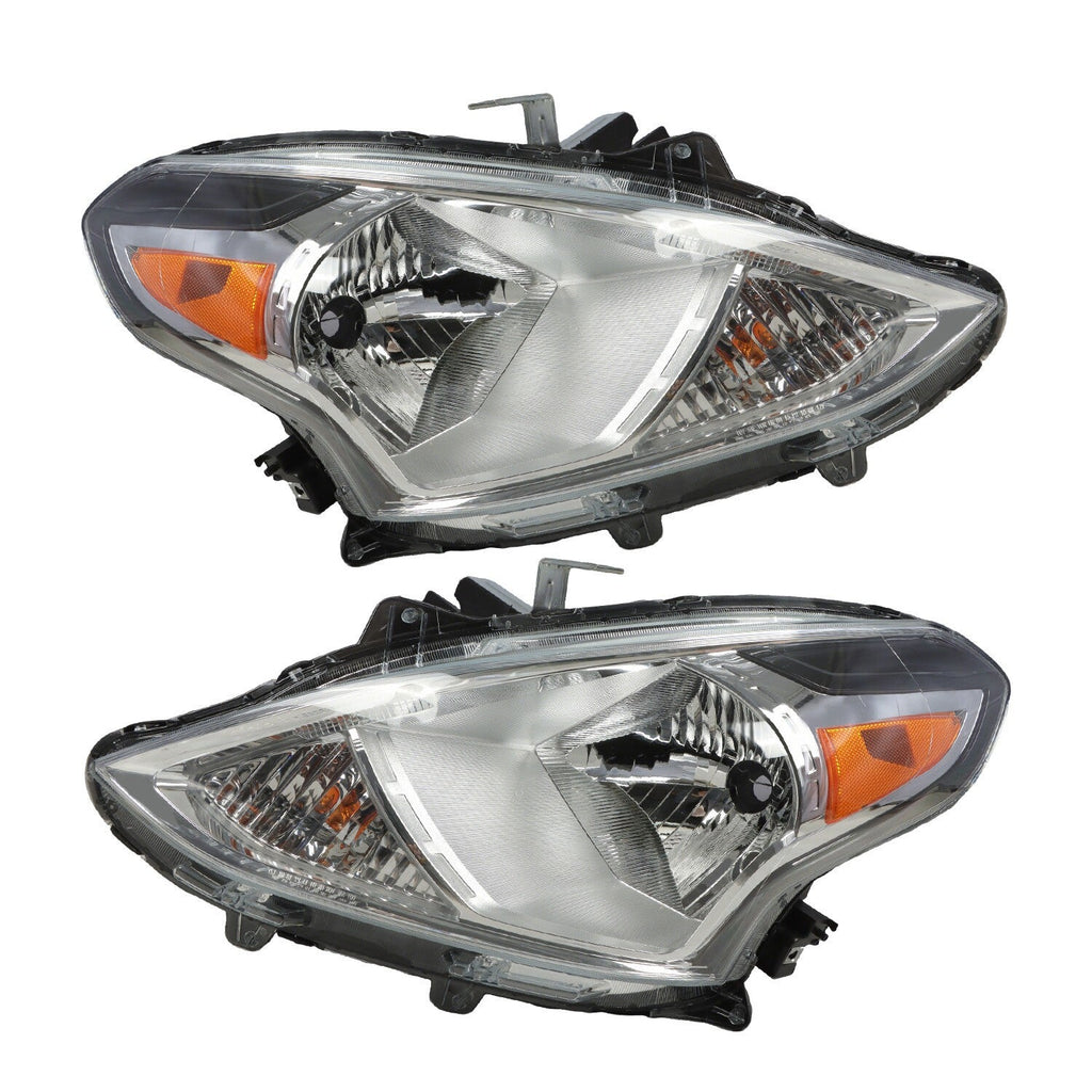 2015-2019 Nissan Versa Headlights Left Driver & Right Passenger Pair