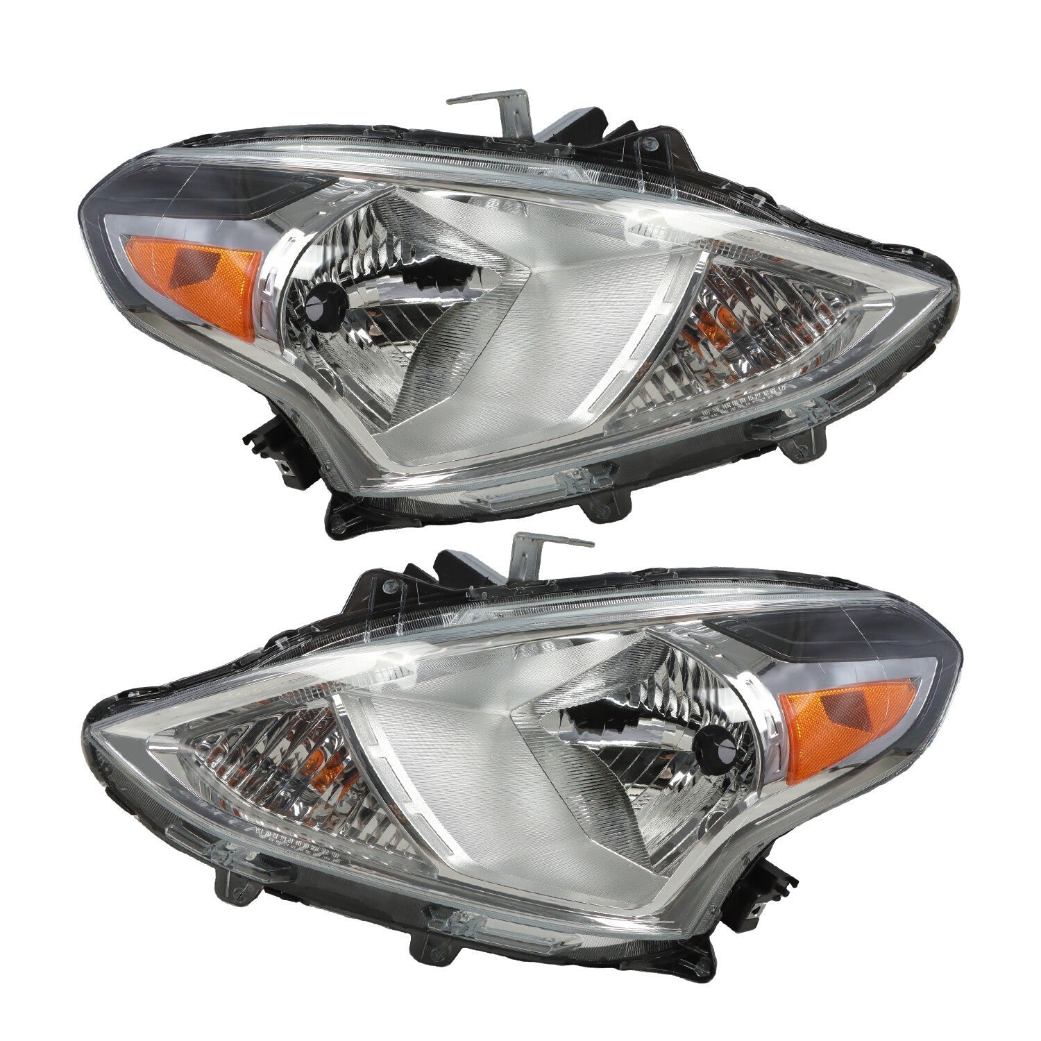 2015-2019 Nissan Versa Headlights Left Driver & Right Passenger Pair
