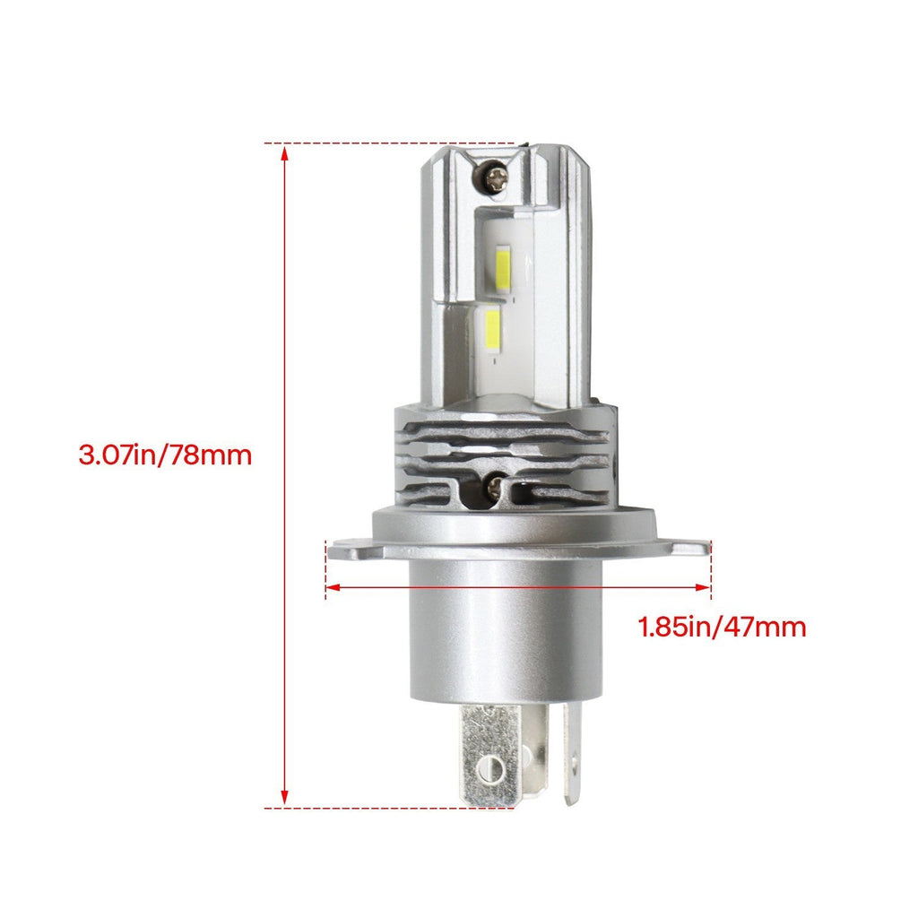 H4 9003 LED Headlight Bulb 40000LM Super White High Low Beam Fog Lamp Kit