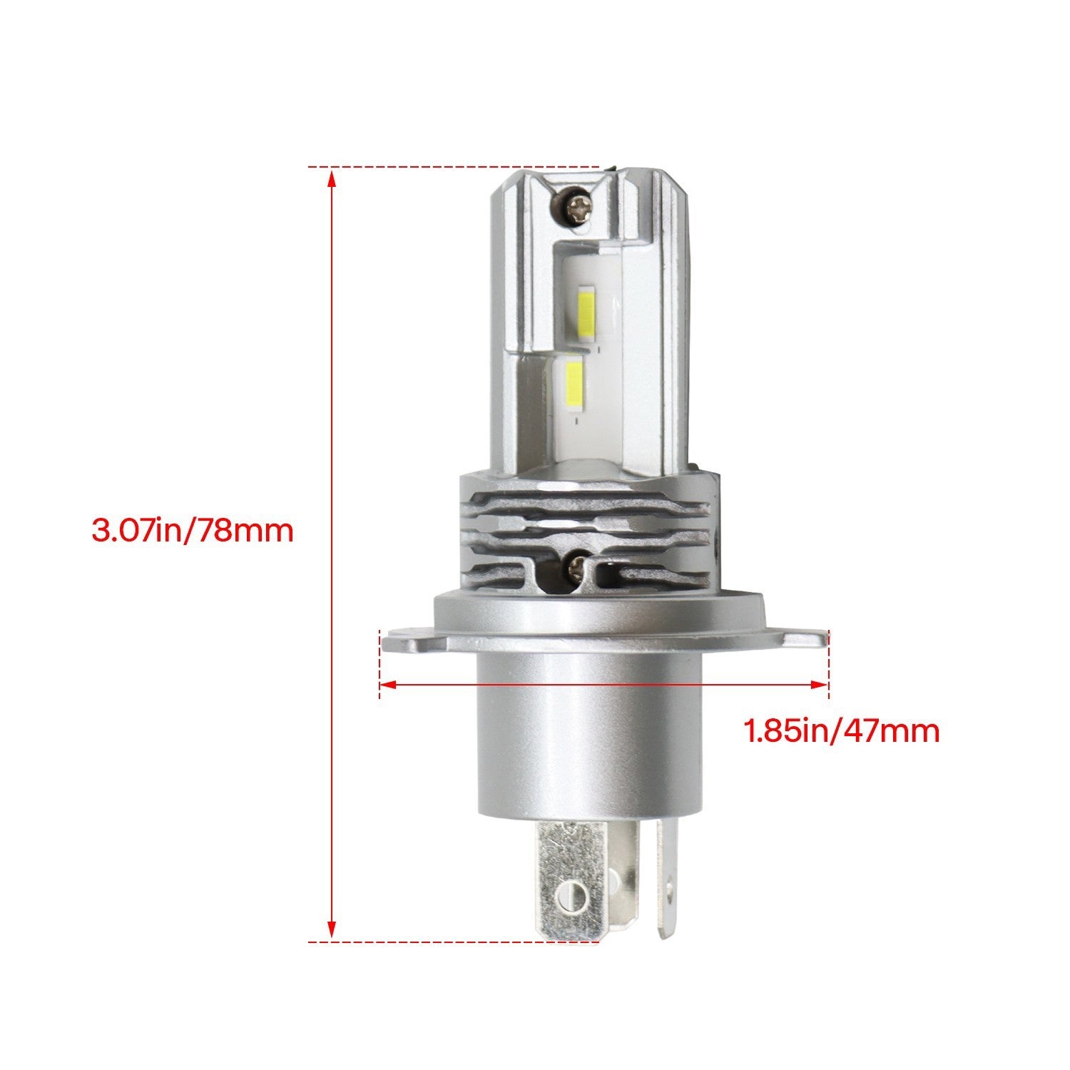 H4 9003 LED Headlight Bulb 40000LM Super White High Low Beam Fog Lamp Kit