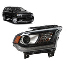 HID LED Headlight DRL Black Passenger Side for Dodge Durango 2016-2020