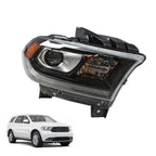 HID LED Headlight DRL Black Passenger Side for Dodge Durango 2016-2020