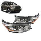 2014-2016 Toyota Highlander LE XLE Halogen Projector Headlights L+R Set