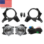 Halogen Fog Lights Front Bumper + Bulbs & Wiring for 2013-2015 Toyota