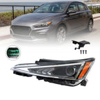 2019-2020 Hyundai Elantra Left Headlight Assembly Halogen Driver Side Sedan