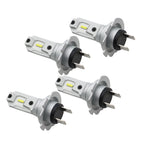 H7 LED Headlight Bulbs 6500K Super White High Low Beam Kit 4Pcs Bright