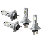 H7 LED Headlight Bulbs 6500K Super White High Low Beam Kit 4Pcs Bright