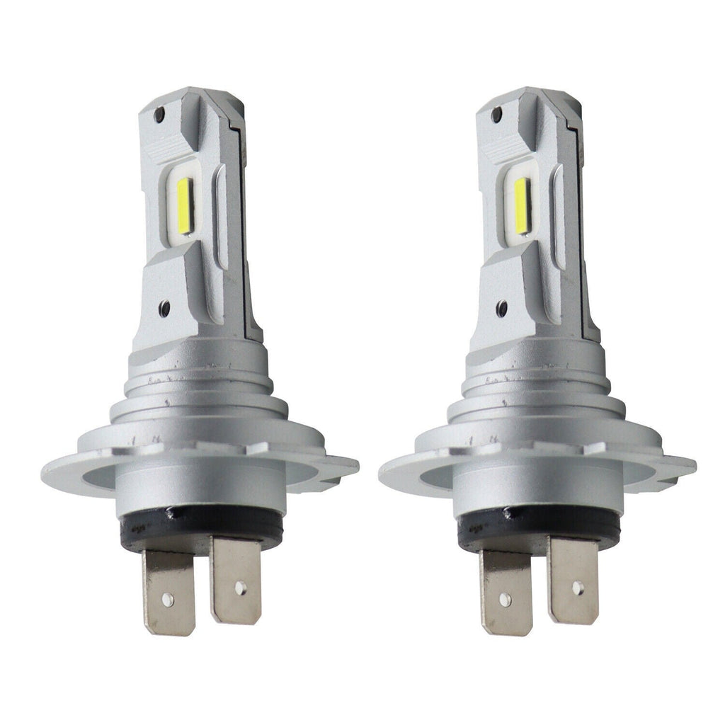 H7 LED Headlight Bulbs 6500K Super White High Low Beam Kit 4Pcs Bright