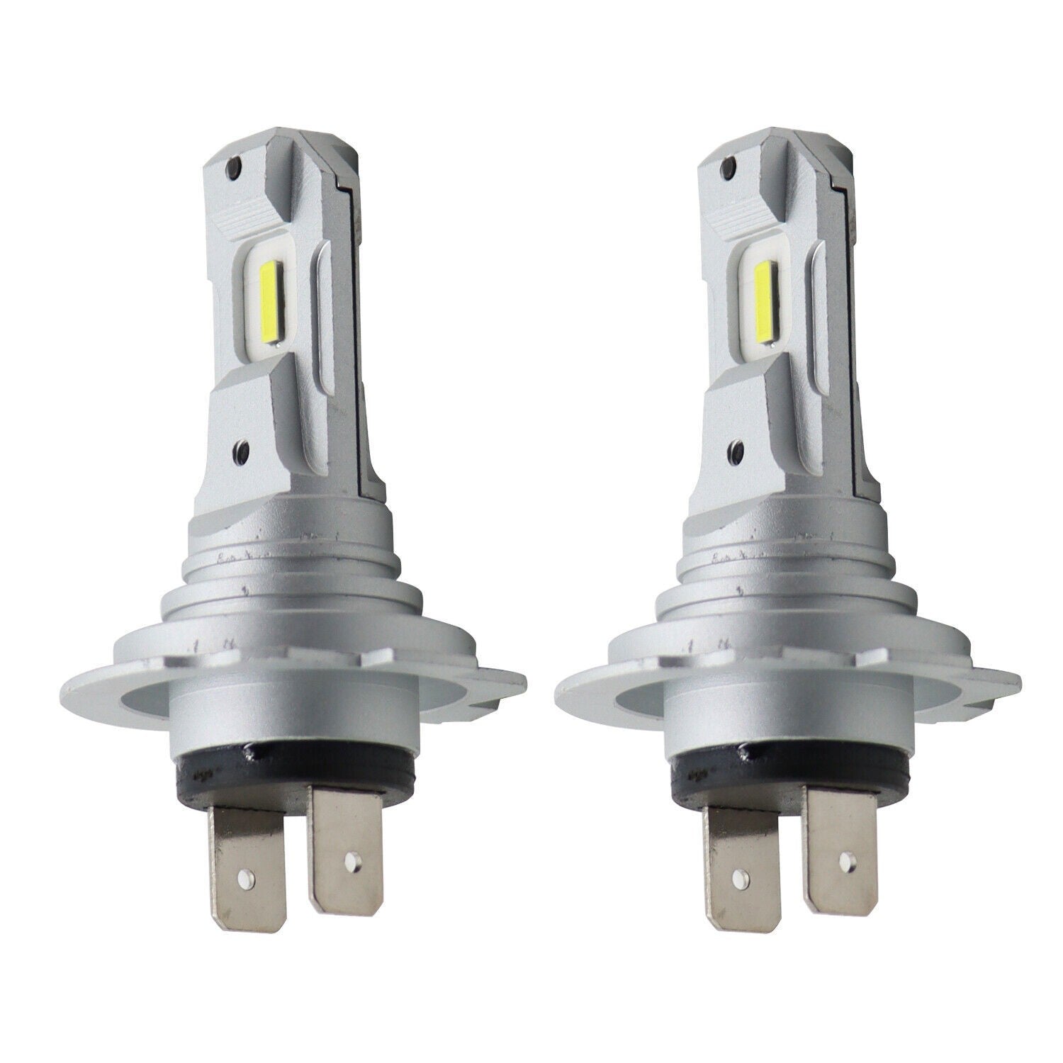 H7 LED Headlight Bulbs 6500K Super White High Low Beam Kit 4Pcs Bright