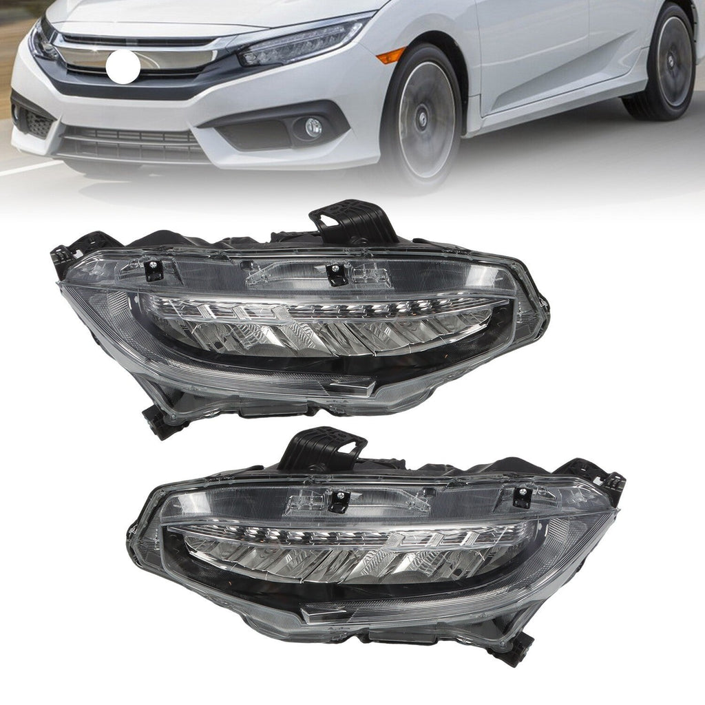 LED Headlights Kit for 2016-2021 Honda Civic 10th Gen Sedan & Hatchback