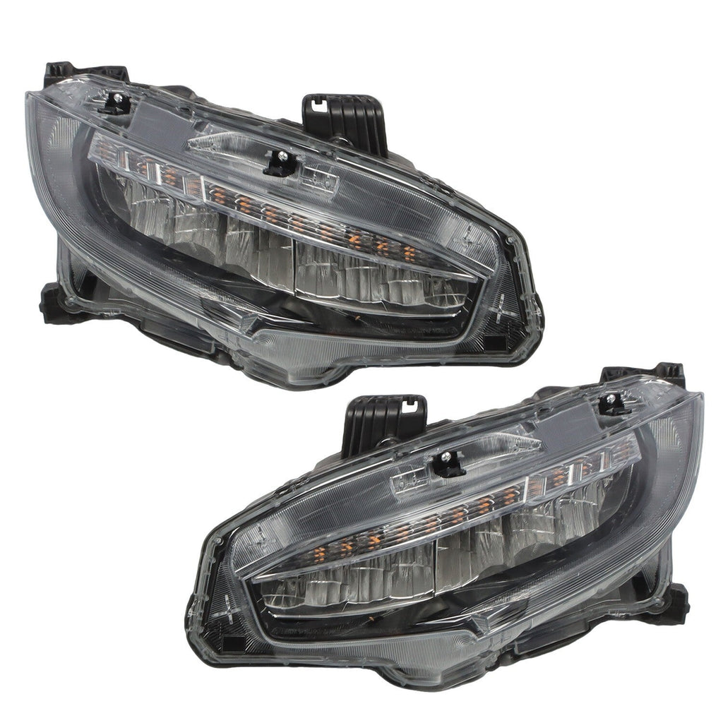 LED Headlights Kit for 2016-2021 Honda Civic 10th Gen Sedan & Hatchback