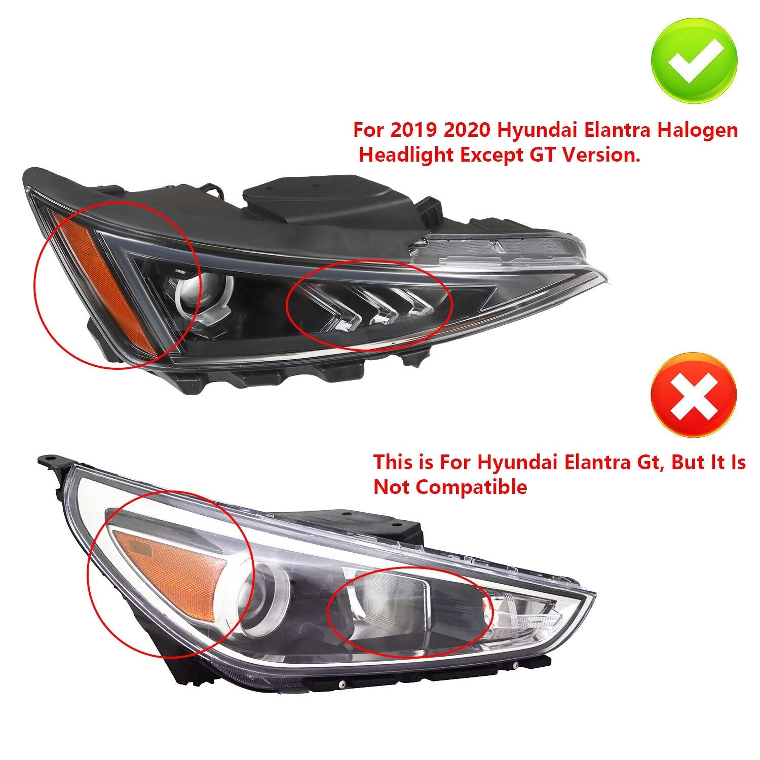 2019-2020 Hyundai Elantra Sedan Right Side Passenger Headlight Replacement