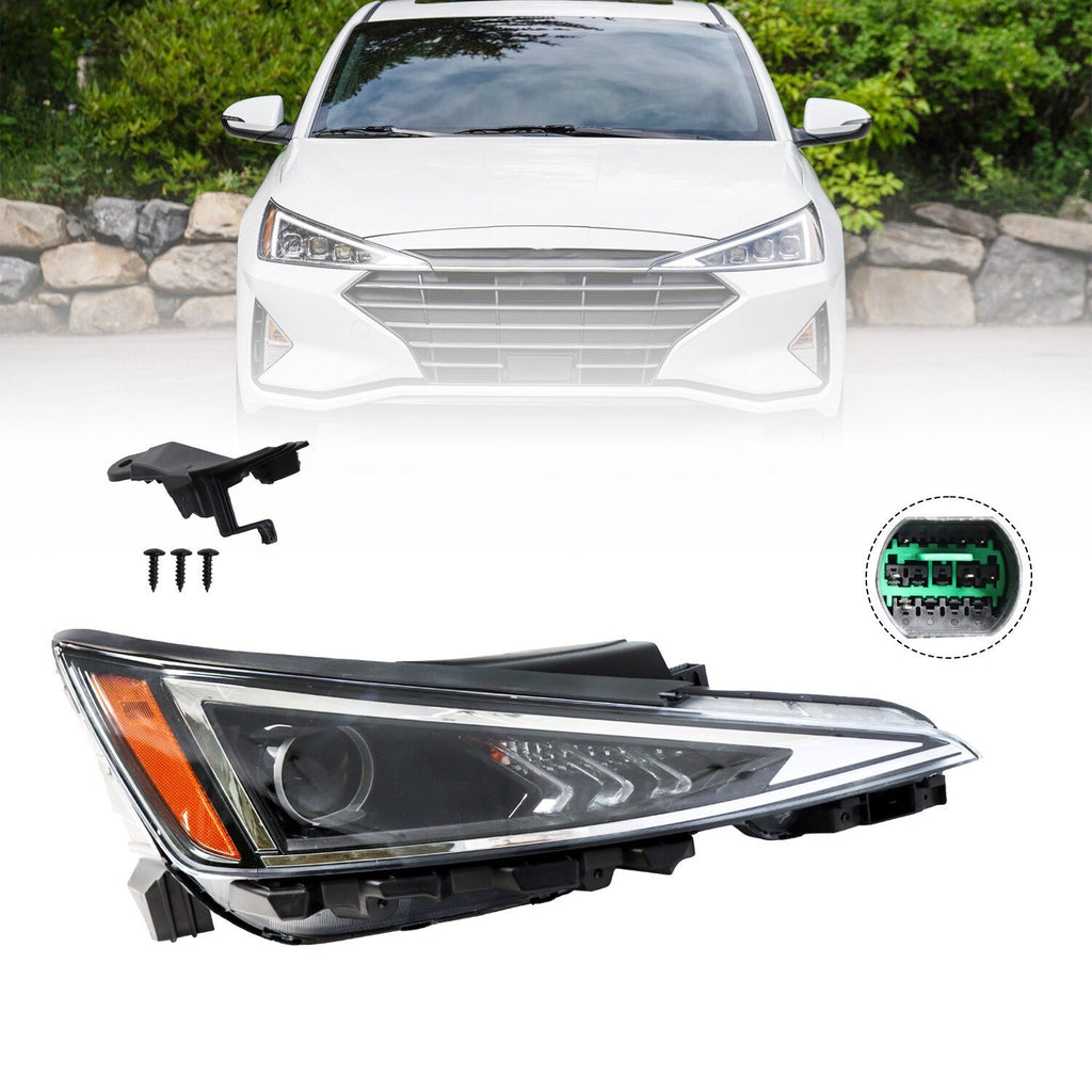 2019-2020 Hyundai Elantra Sedan Right Side Passenger Headlight Replacement