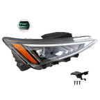 2019-2020 Hyundai Elantra Sedan Right Side Passenger Headlight Replacement