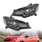 Halogen Headlight Set Left Right Pair for 2015-2017 Honda Fit