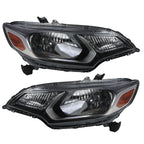 Halogen Headlight Set Left Right Pair for 2015-2017 Honda Fit