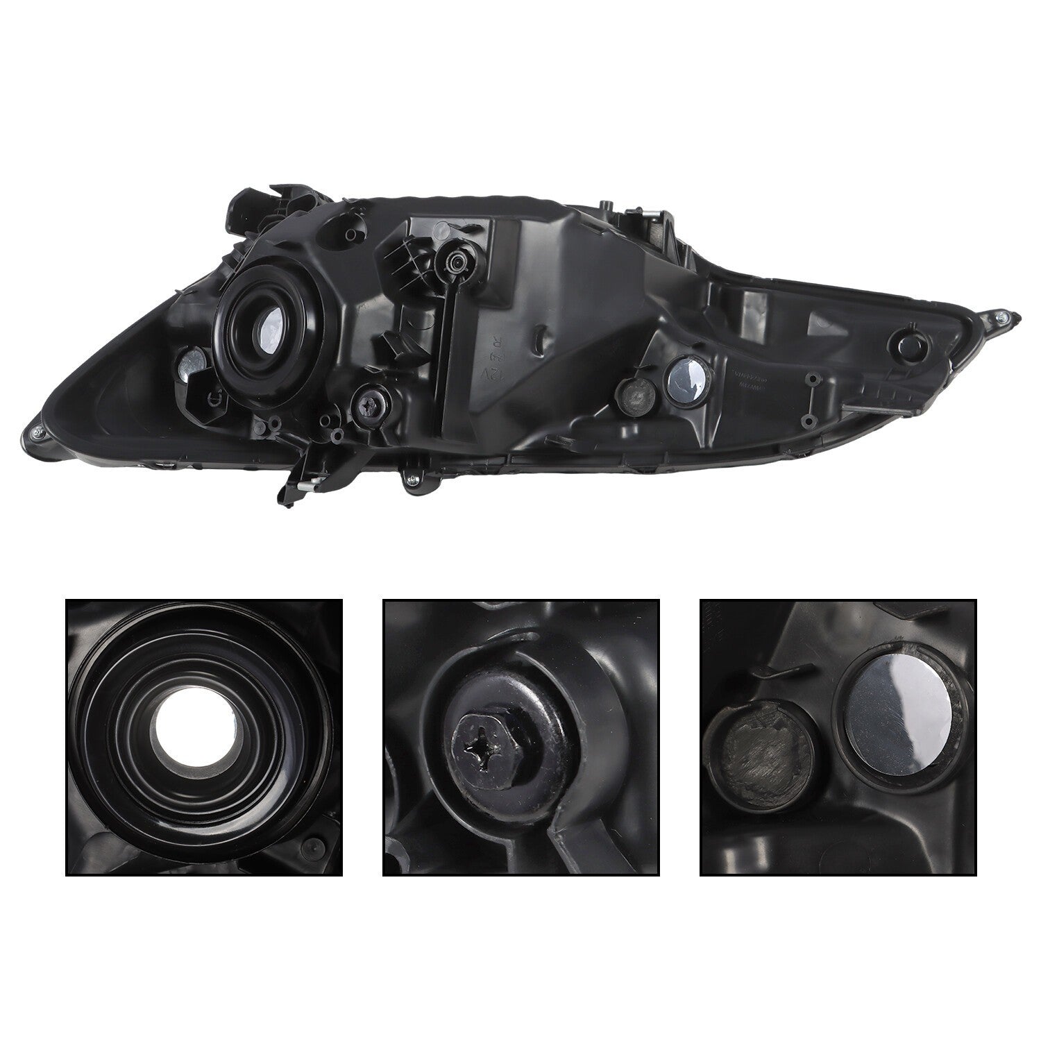 Halogen Headlight Set Left Right Pair for 2015-2017 Honda Fit