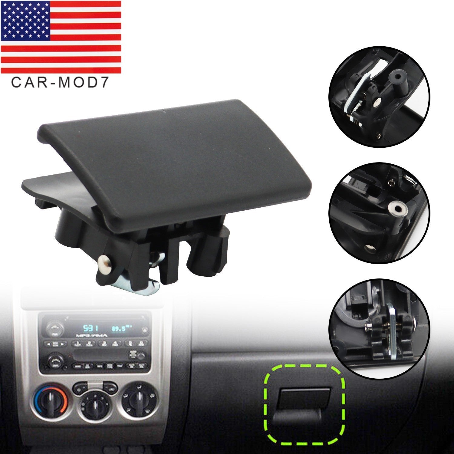Glove Box Latch Handle for 06-12 Chevy Colorado GMC Canyon Hummer H3