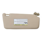 Left Driver Side Sun Visor Tan Beige for 2007-2011 Toyota Camry Sunroof