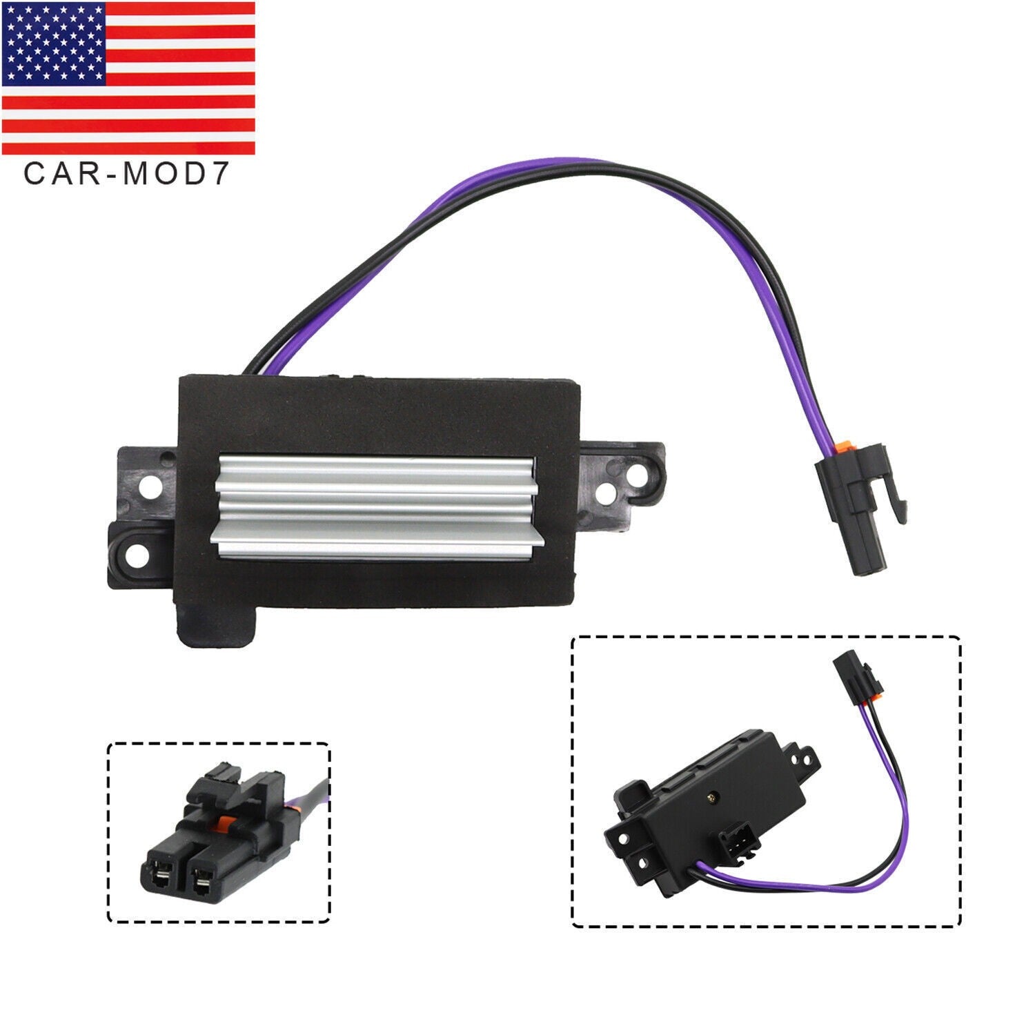 Front HVAC Blower Motor Resistor for Buick Cadillac Chevy GMC 1500 2500 HD