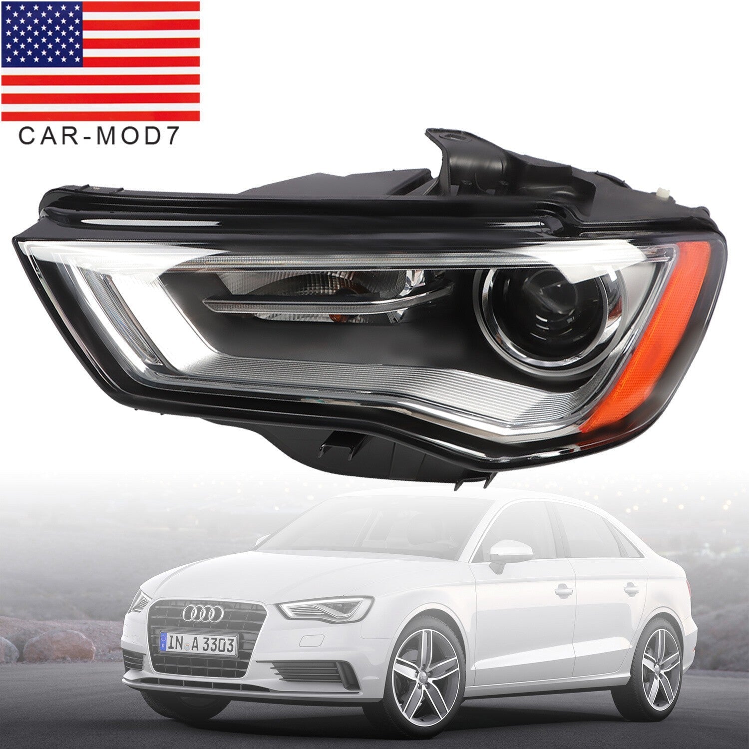 2015-2016 Audi A3 S3 HID Xenon Headlamp Driver Side Headlight Replacement