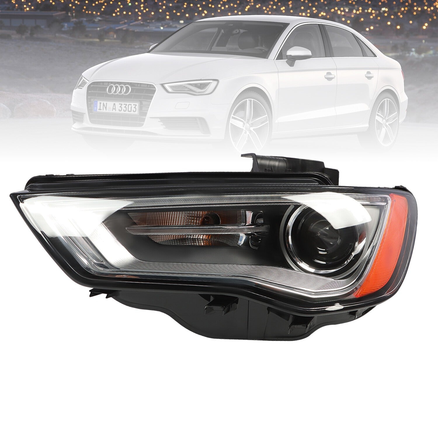 2015-2016 Audi A3 S3 HID Xenon Headlamp Driver Side Headlight Replacement