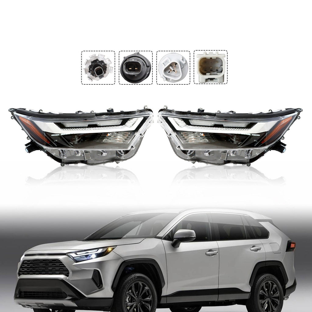 LED Headlights 2022-2024 Toyota RAV4 Left & Right Side 2pc Replacement