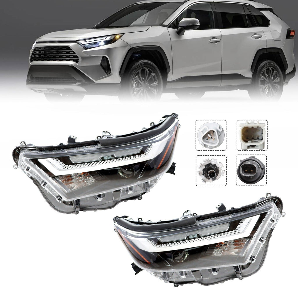 LED Headlights 2022-2024 Toyota RAV4 Left & Right Side 2pc Replacement