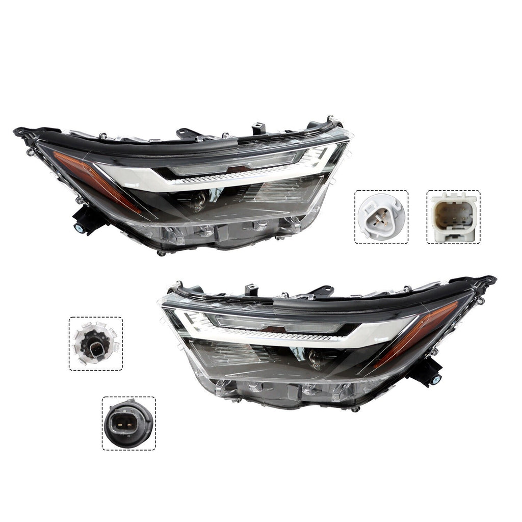 LED Headlights 2022-2024 Toyota RAV4 Left & Right Side 2pc Replacement