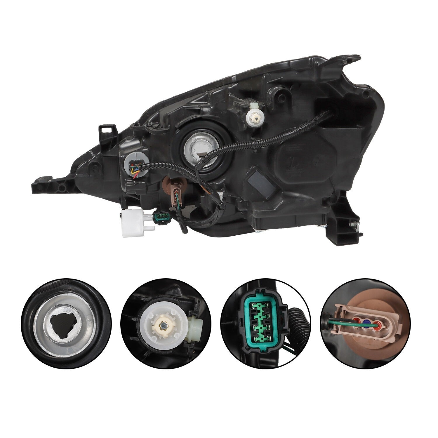 LED Headlight Right Side Black for 2016-2019 Nissan Sentra SL SR