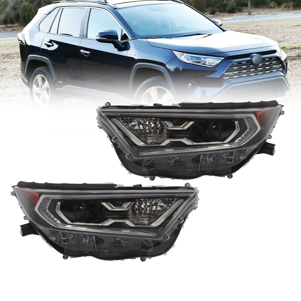 LED Headlight Assembly Left+Right for 2019-2022 Toyota RAV4 Hybrid XSE