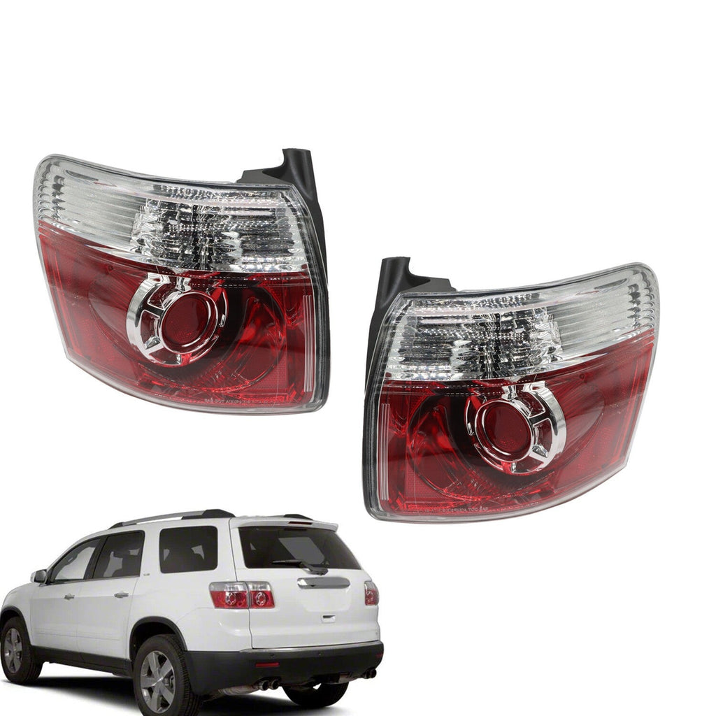 LED Tail Light Set Left Right Outer for 2007-2012 GMC Acadia Driver Passenger