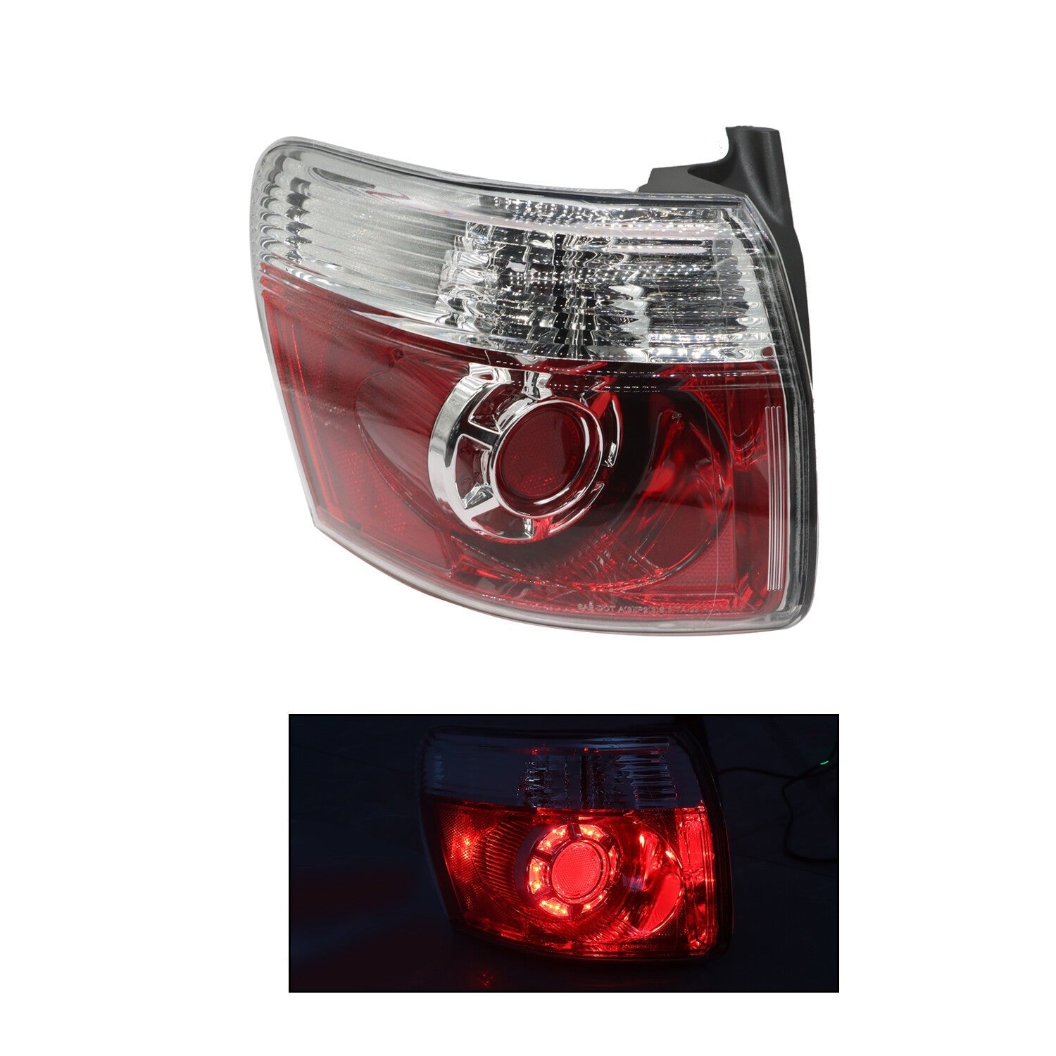 LED Tail Light Set Left Right Outer for 2007-2012 GMC Acadia Driver Passenger