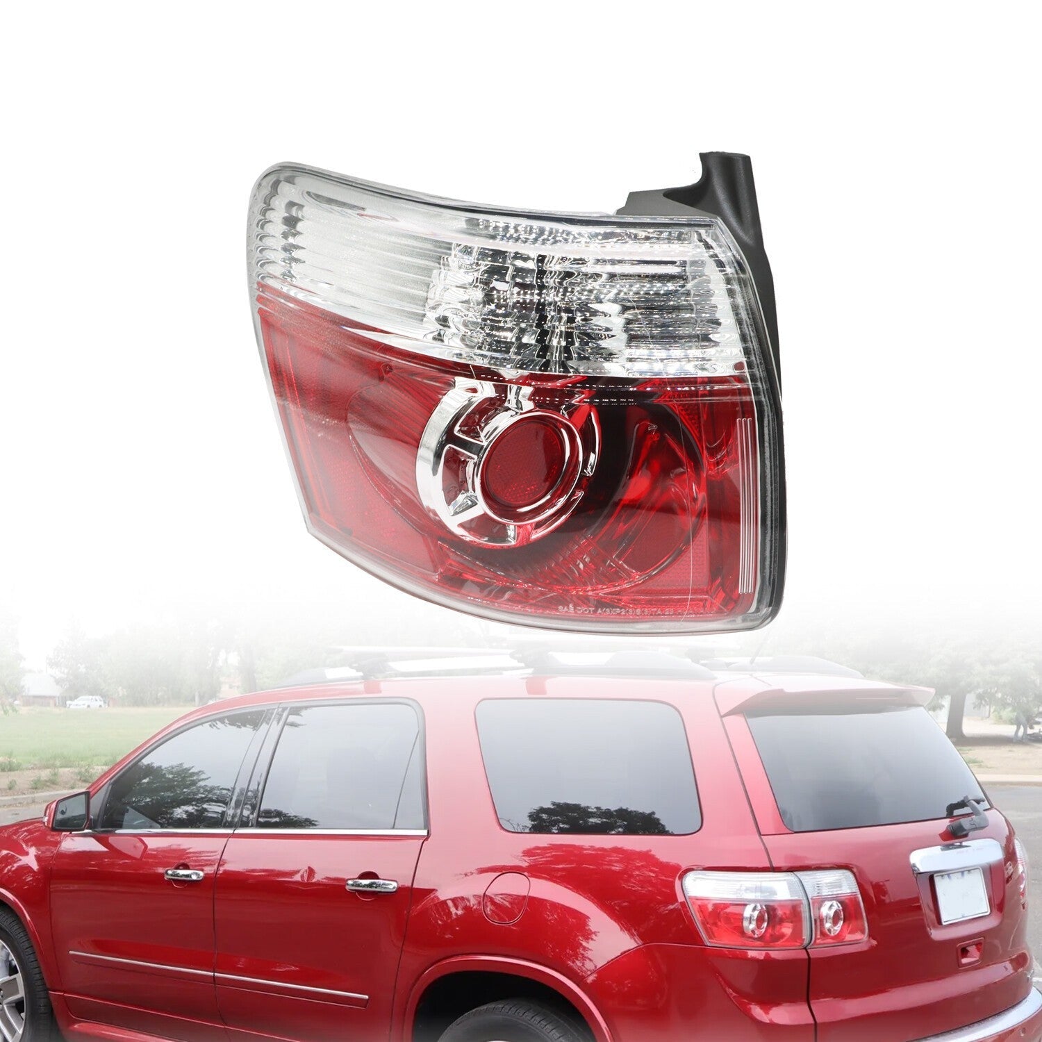 LED Tail Light Set Left Right Outer for 2007-2012 GMC Acadia Driver Passenger