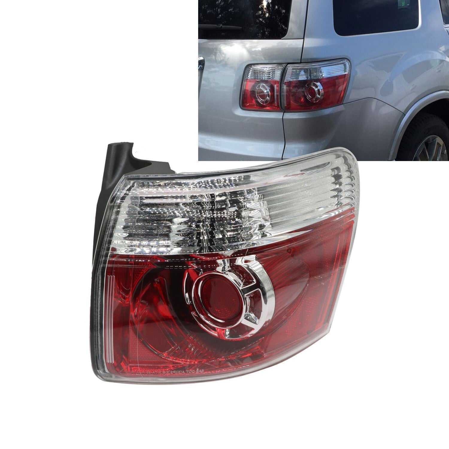 LED Tail Light Set Left Right Outer for 2007-2012 GMC Acadia Driver Passenger