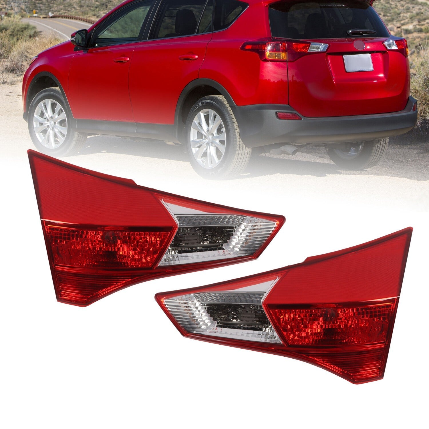 Toyota RAV4 2013-2015 Inner Tail Light Driver & Passenger Side Rear Lamp