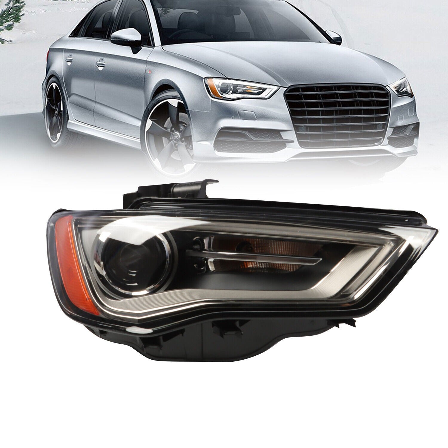 2015-2016 Audi A3 S3 Right Side HID Xenon Headlight Headlamp Passenger RH