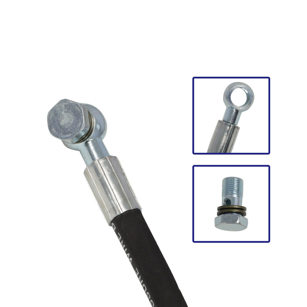 Hydraulic Top Link 2-2 with Locking Block 19.7"-28" 2X Hose Tractor Part
