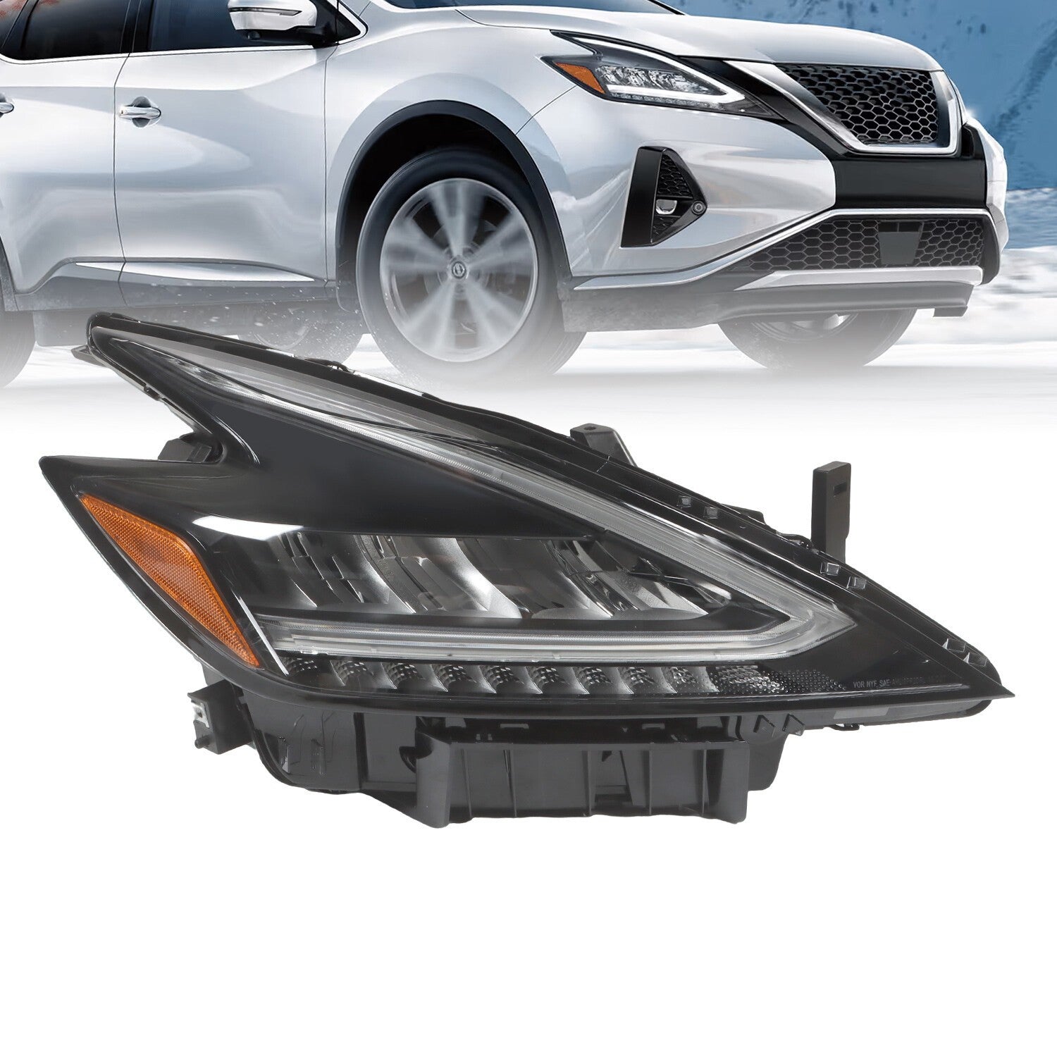 LED Headlight Assembly Right Passenger Side for 2022-2023 Nissan Murano