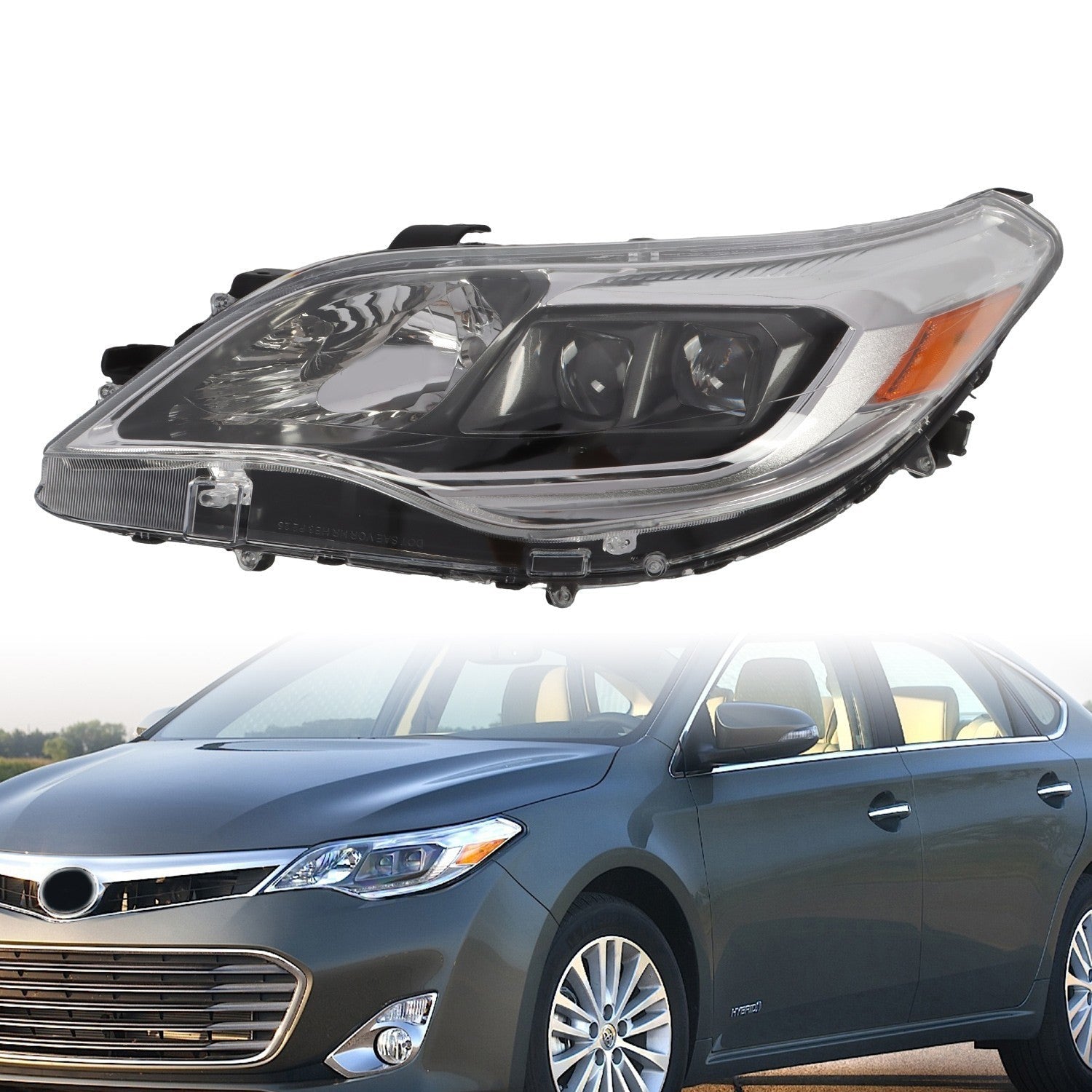 Halogen Projector Headlamp Driver Side for 2013-2015 Toyota Avalon