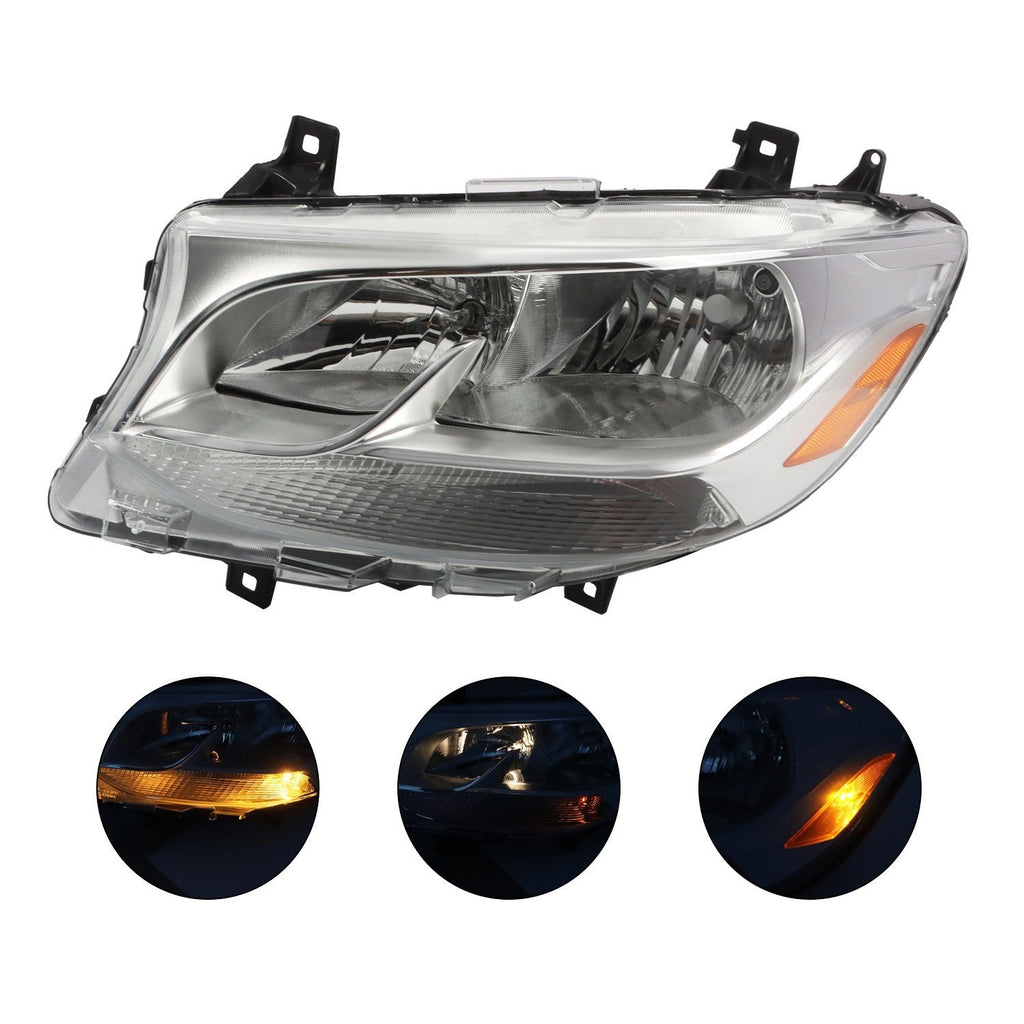 Left Halogen Headlight Driver Side for 2019-2022 Mercedes Sprinter W907