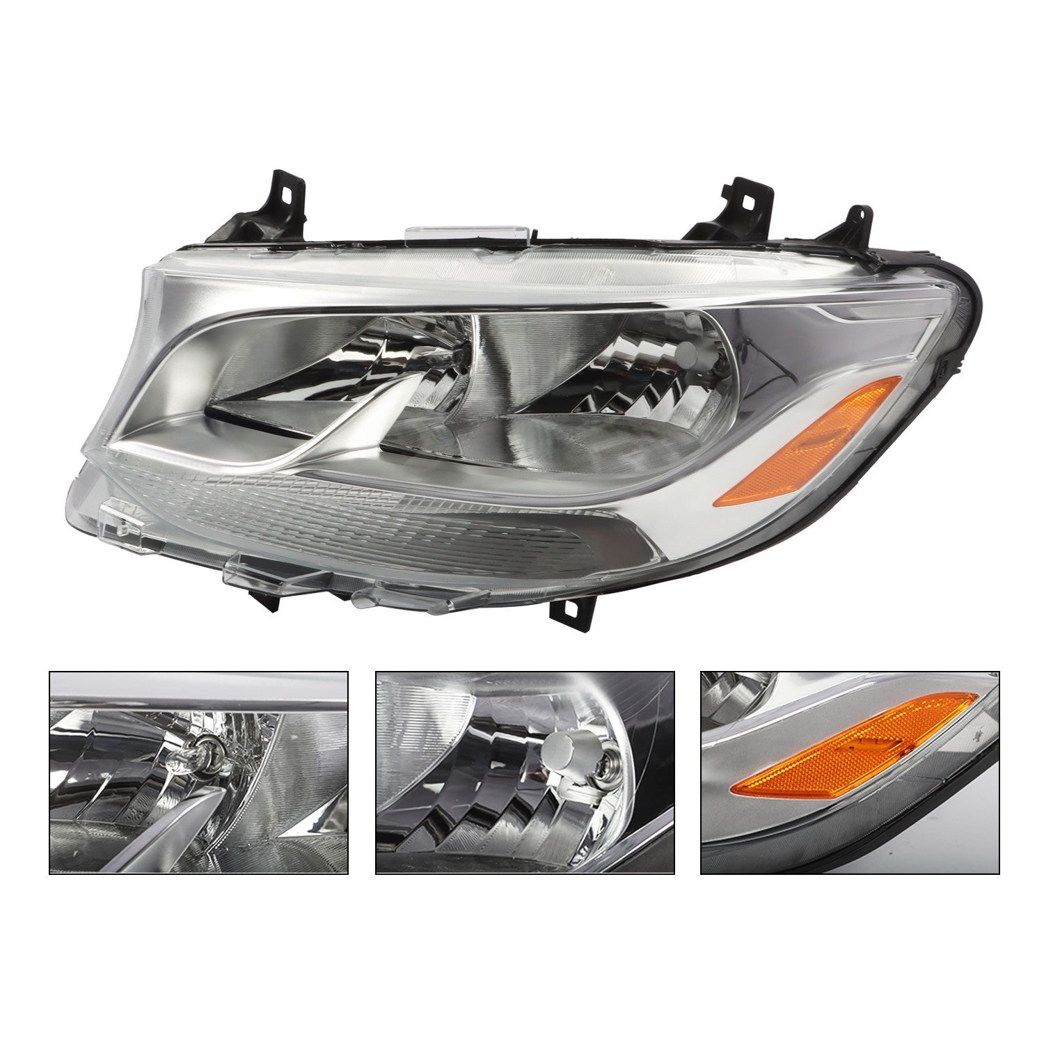 Left Halogen Headlight Driver Side for 2019-2022 Mercedes Sprinter W907
