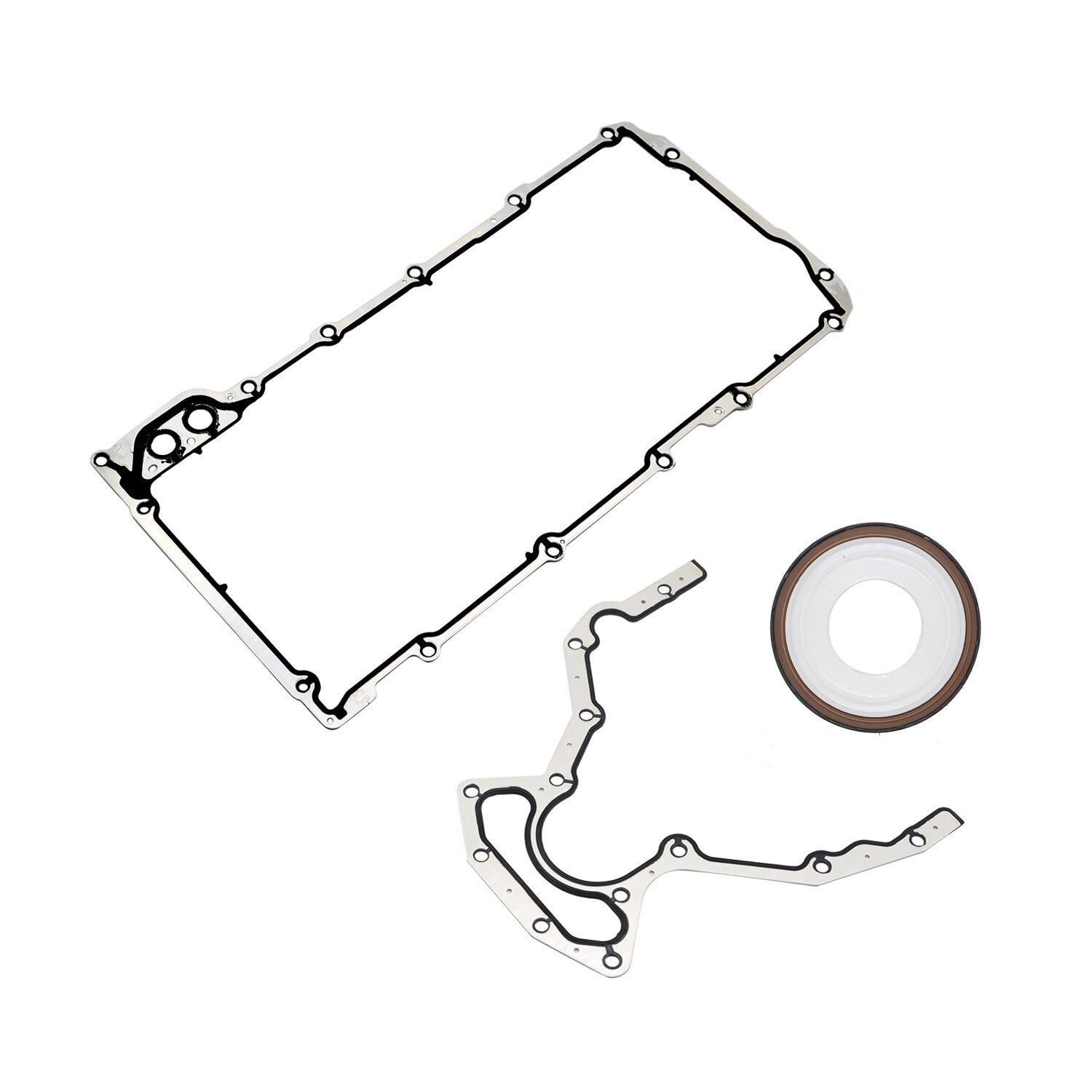 Engine Rear Main Seal & Oil Pan Gasket Kit for Chevy GMC 4.8-6.2L V8 OHV