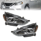 2016-2019 Nissan Sentra Halogen Headlights Left & Right Side Replacement