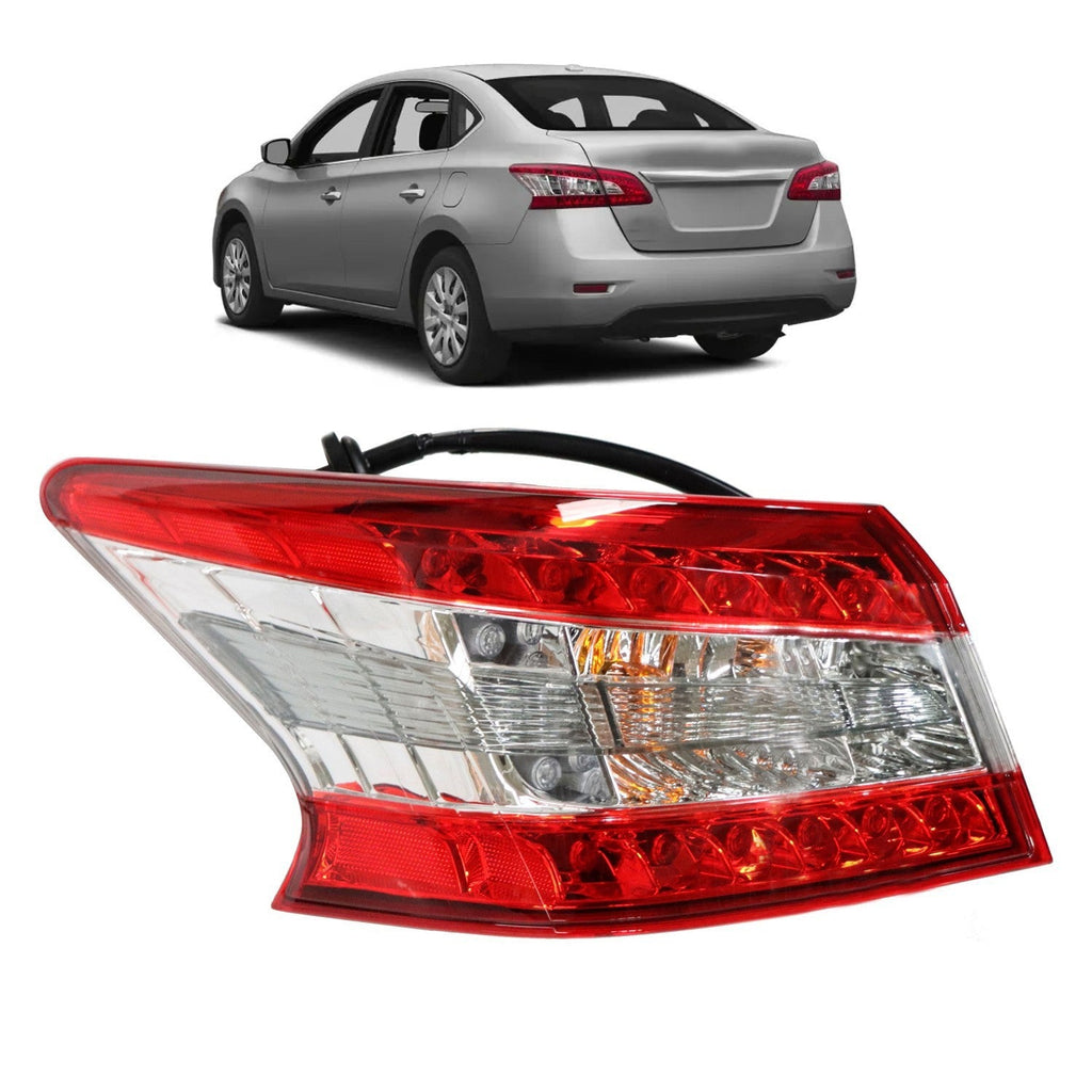 Left Driver Side LED Tail Light for Nissan Sentra 2013-2015 Outer Lamp