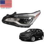 Left Halogen Headlight w/ LED DRL Bulbs for 2016-2018 Buick Envision Driver Side