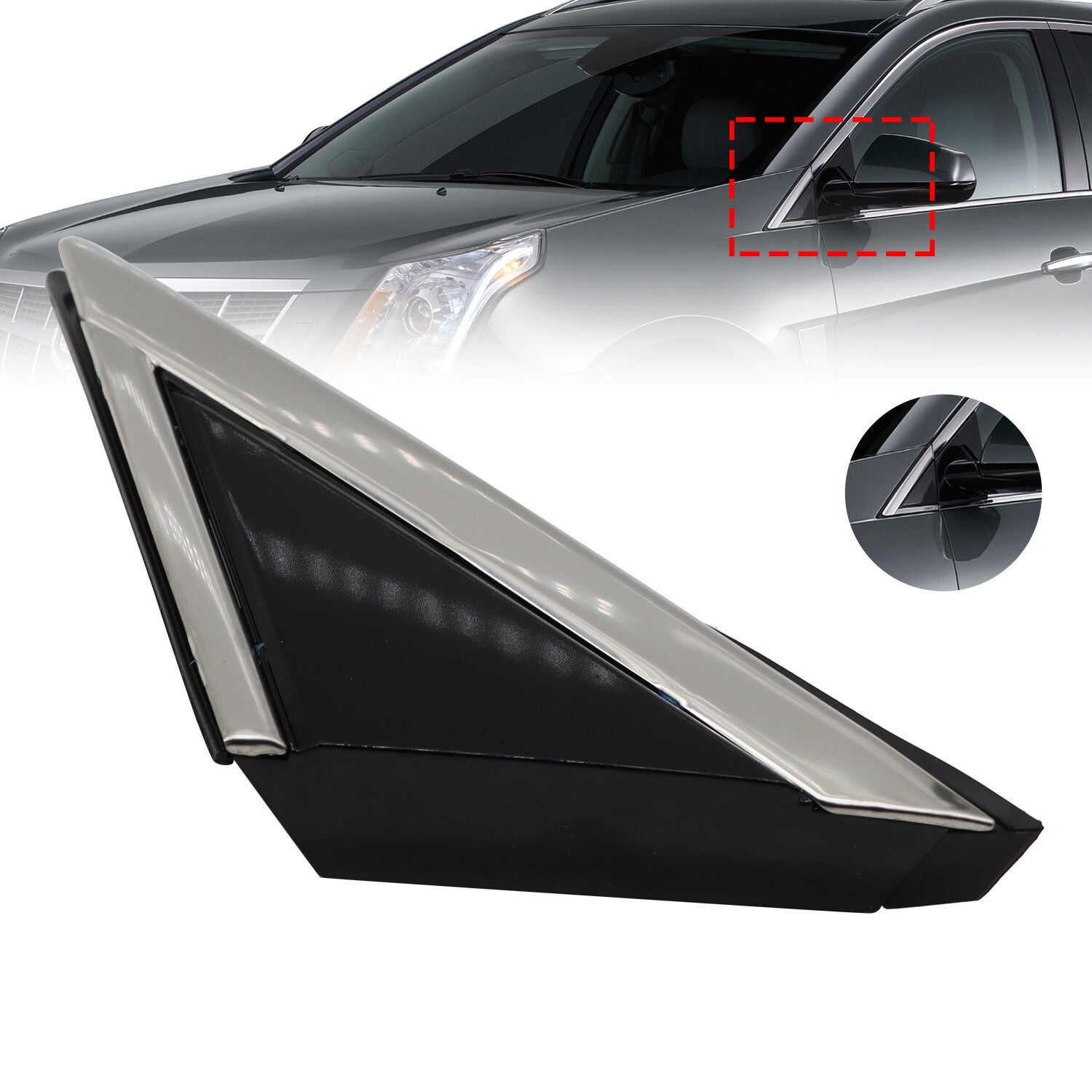 Left Front Mirror Triangle Molding Fender 22774041 for Cadillac SRX 2010-2016